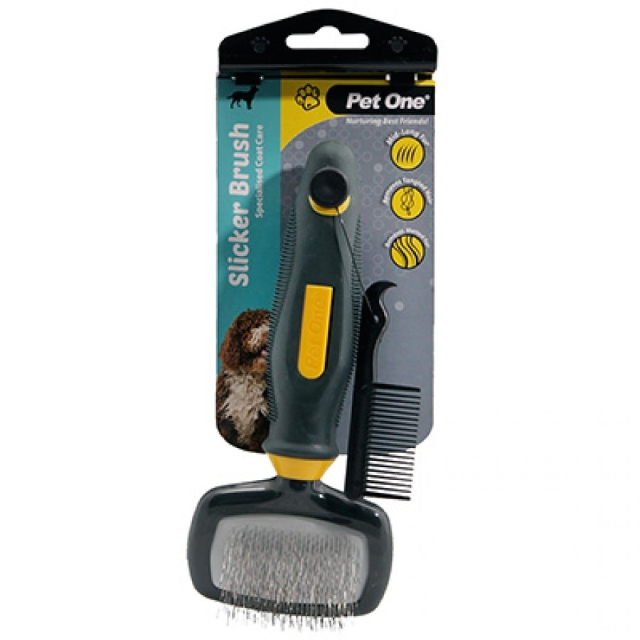 PET ONE GROOMING SLICKER BRUSH SMALL