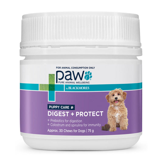 PAW BLACKMORES DIGEST AND PROTECT PUPPY CARE CHEWS FOR DOGS 75GM