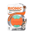BIONIC Super Squeak® - BALL Large - Made with BIONIC FOAM® - Orange/Mint Green 7.6cm