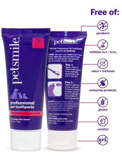 PETSMILE Professional Pet Toothpaste Rotisserie Chicken Flavor 70g