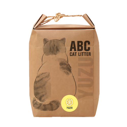 ABC Vegan Cat Litter Yuzu Scent Biodegradable, Clumpable, Flushable 4kg
