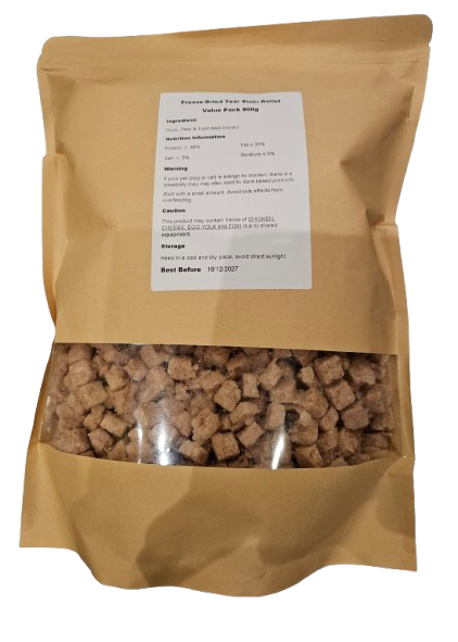 PETSBUDDY Freezedried Treats Duck & Pear Tear Stain Relief 800g