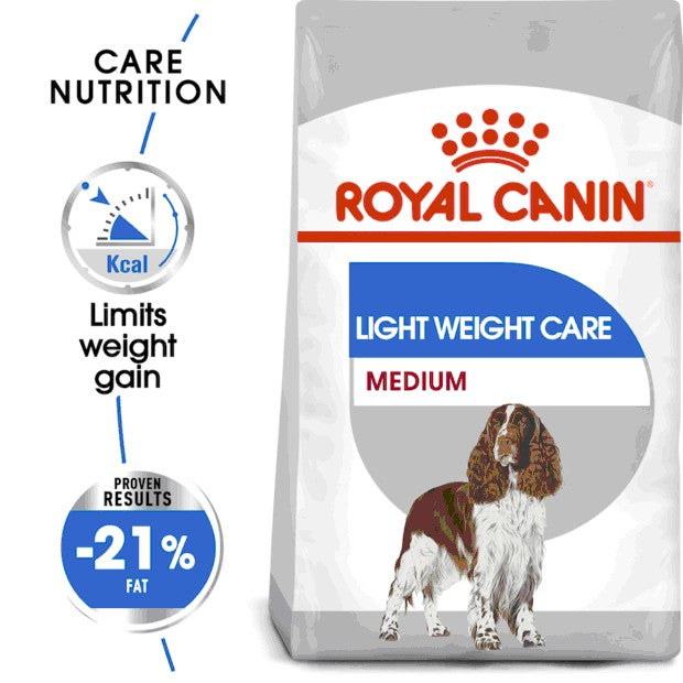 ROYAL CANIN MEDIUM LIGHT CARE DRY DOG FOOD 3KG