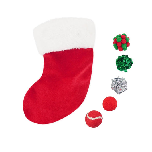 ROSEWOOD CHRISTMAS CAT TOY STOCKING
