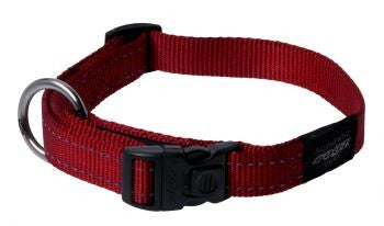 ROGZ CLASSIC FANBELT COLLAR RED LARGE
