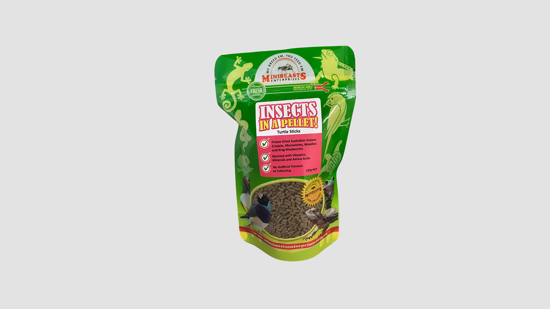 Minibeasts Insect in a Pellet Turtle Sticks 125g