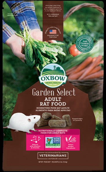 OXBOW GARDEN SELCECT ADULT RA T MICE FOOD 1.13KG