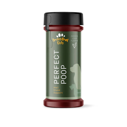 ANCESTAL PETS PERFECT POOP CHICKEN LIVER FLAVOUR - 150G SHAKER BOTTLE