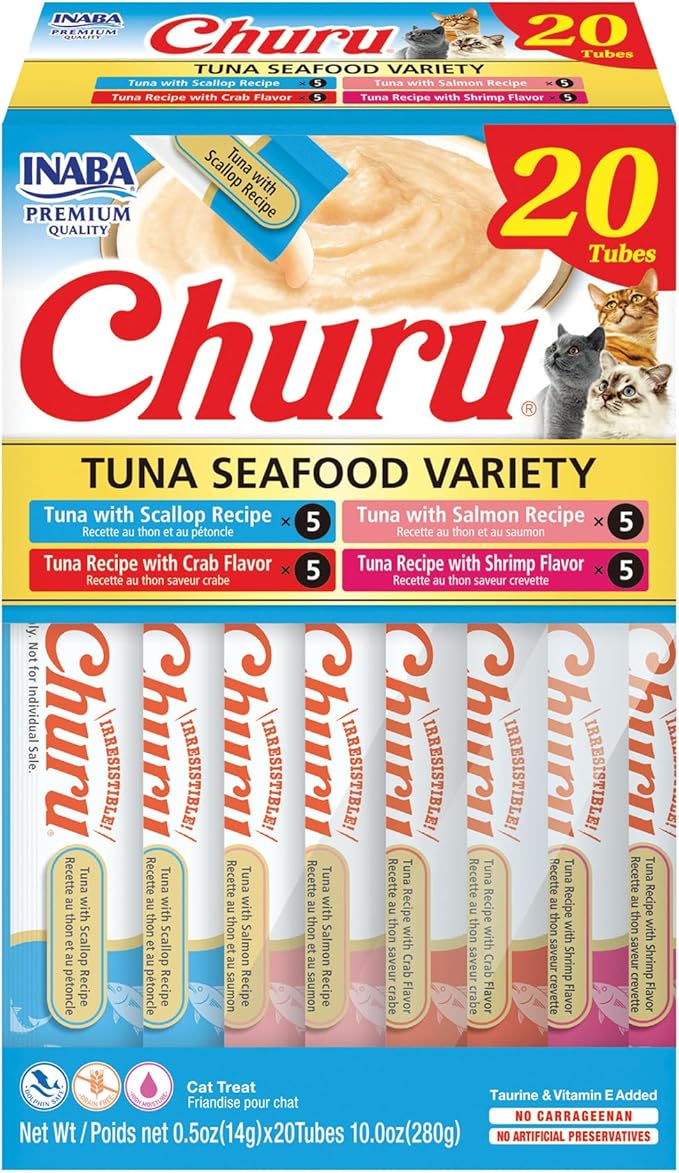 INABA Churu Tuna Seafood Variety 280 g (14g X 20)