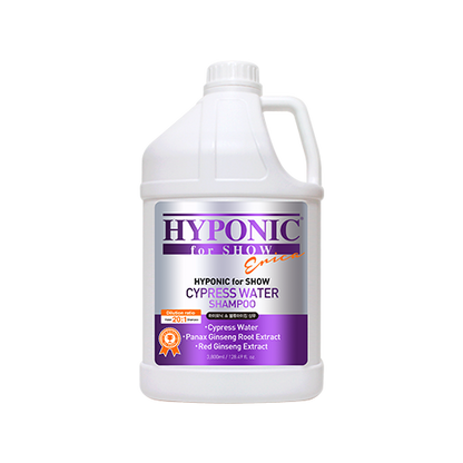 HYPONIC for SHOW DOGS Cypress Water Shampoo (For Dogs Volumizing) 3.8l