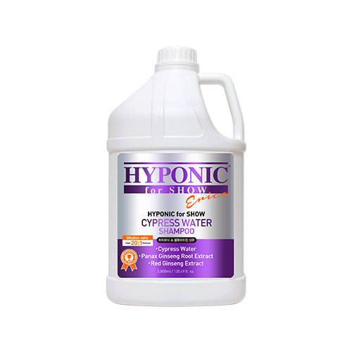 HYPONIC for SHOW DOGS Cypress Water Shampoo (For Dogs Volumizing) 3.8l