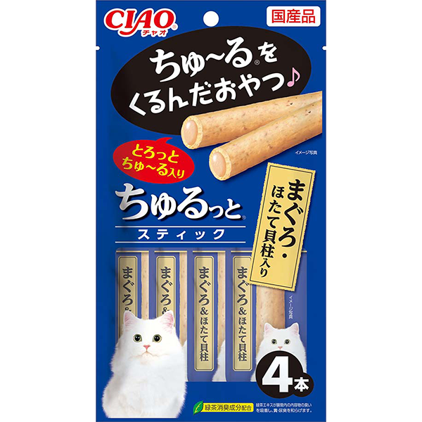 Ciao Churutto Stick Maguro with Scallop 28g (7g x 4)