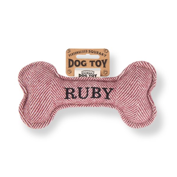 HISTORY & HERALDRY CHEW TOY BONE RUBY - DOG TOY