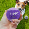 HISTORY & HERALDRY PERSONALISED DOG BALL POPPY 