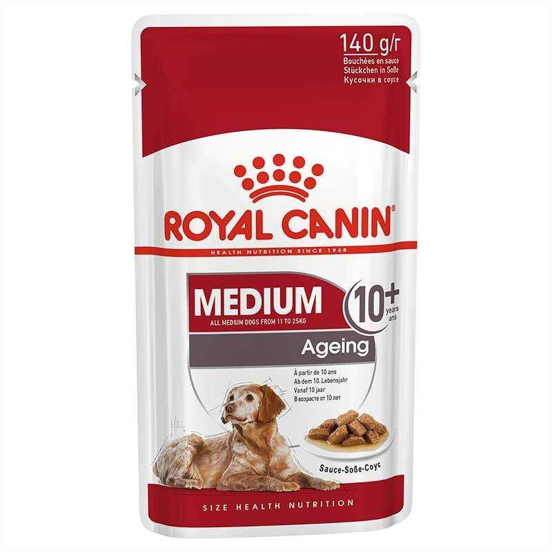 ROYAL CANIN MEDIUM ADULT AGEING 10+ WET POUCH 140G