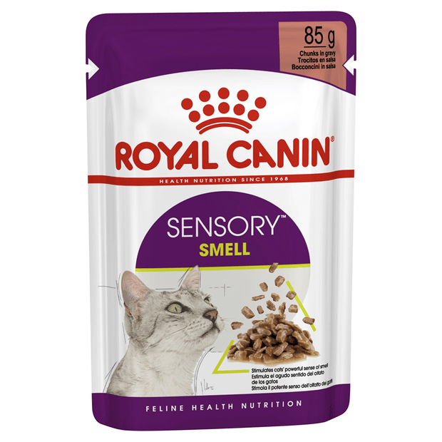 ROYAL CANIN SENSORY SMELL GRAVY WET CAT FOOD 85G