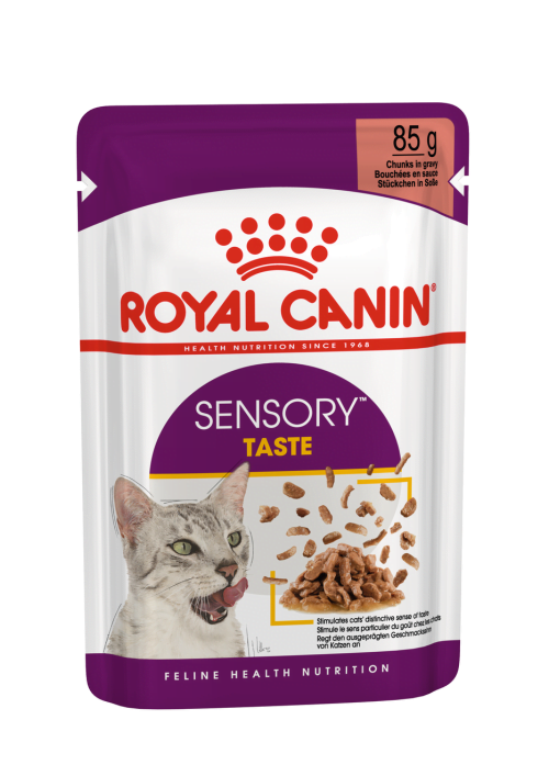 ROYAL CANIN SENSORY TASTE GRAVY WET CAT FOOD 85G