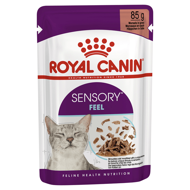 ROYAL CANIN SENSORY FEEL GRAVY WET CAT FOOD 85G