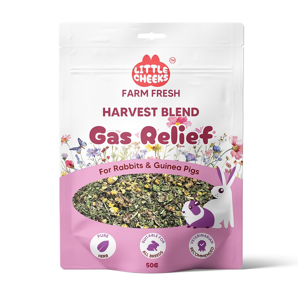 Little Cheeks Farm Fresh Harvest Blend Gas Relief Rabbit/Guinea Pig Food 50g