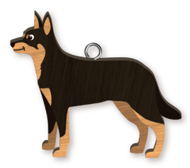 LANDMARK KELPIE HANDMADE KEY RING