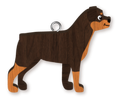LANDMARK ROTTWEILER HANDMADE KEY RING