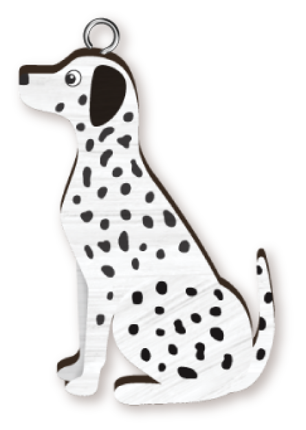 LANDMARK DALMATIAN HANDMADE KEY RING