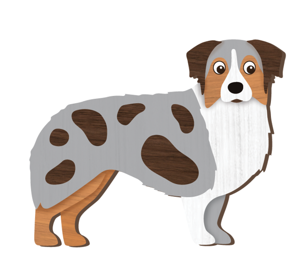 LANDMARK I LOVE MY AUSSIE SHEPHERD MAGNET