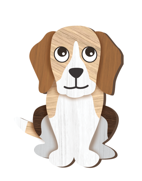 LANDMARK I LOVE MY BEAGLE MAGNET