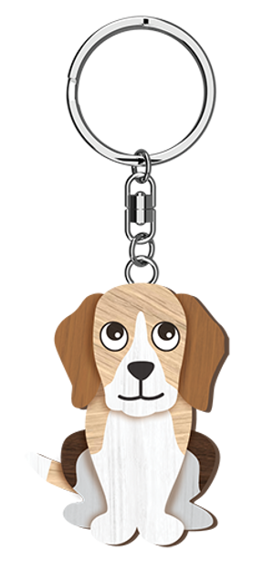 LANDMARK I LOVE MY BEAGLE KEY RING