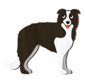LANDMARK I LOVE MY BORDER COLLIE MAGNET