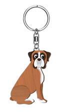 LANDMARK I LOVE MY BOXER SHEPHERD KEY RING