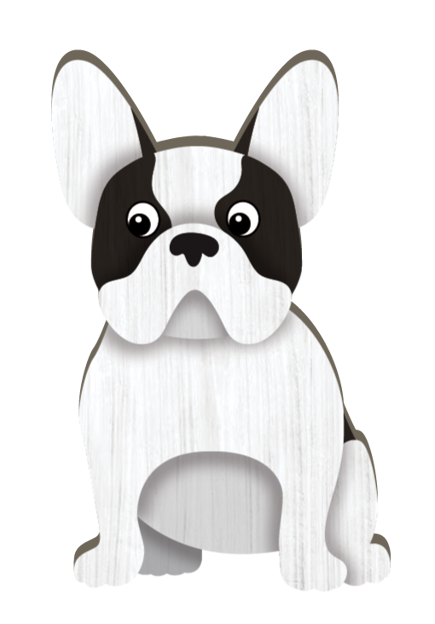 LANDMARK I LOVE MY BULLDOG MAGNET