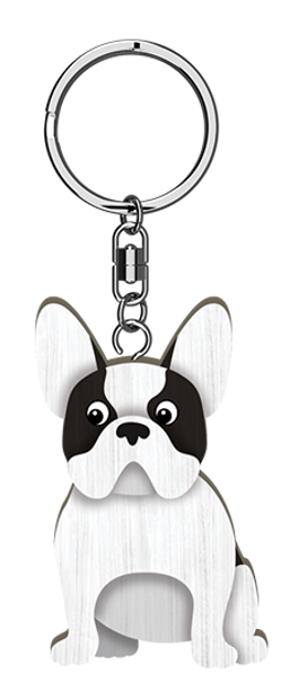LANDMARK I LOVE MY BULLDOG KEY RING