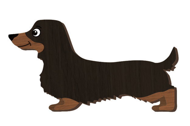 LANDMARK I LOVE MY DACHSHUND MAGNET