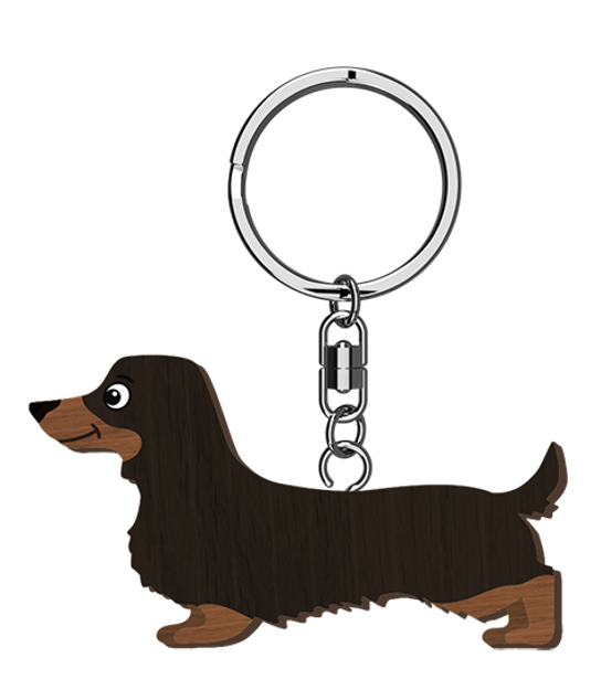 LANDMARK I LOVE MY DACHSHUND KEY RING