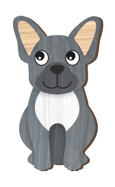 LANDMARK I LOVE MY FRENCH BULLDOG MAGNET