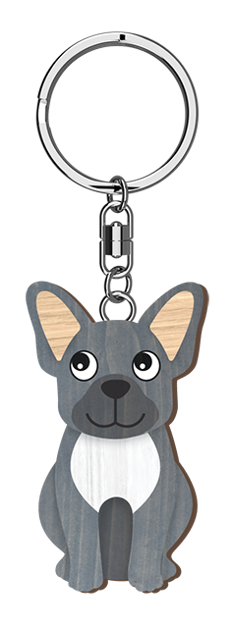 LANDMARK I LOVE MY FRENCH BULLDOG KEY RING