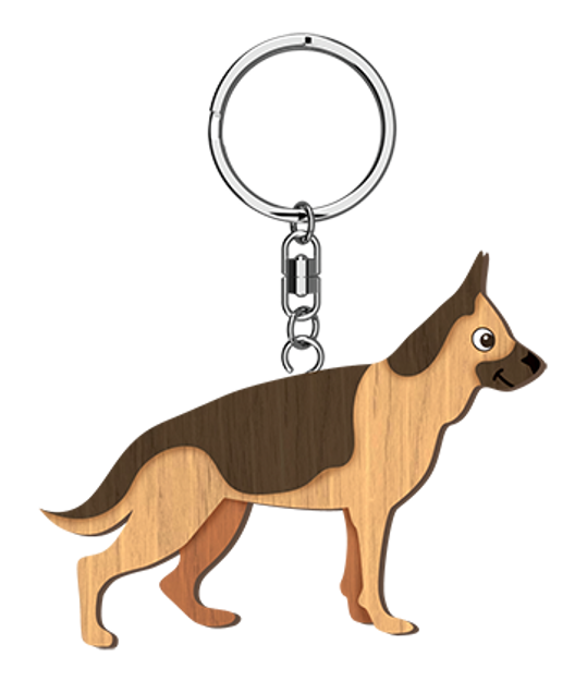 LANDMARK I LOVE MY GERMAN SHEPHERD KEY RING