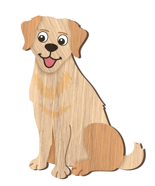 LANDMARK I LOVE MY GOLDEN RETRIEVER MAGNET