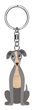 LANDMARK I LOVE MY GREYHOUND KEY RING