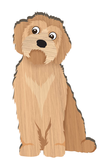 LANDMARK I LOVE MY GROODLE MAGNET