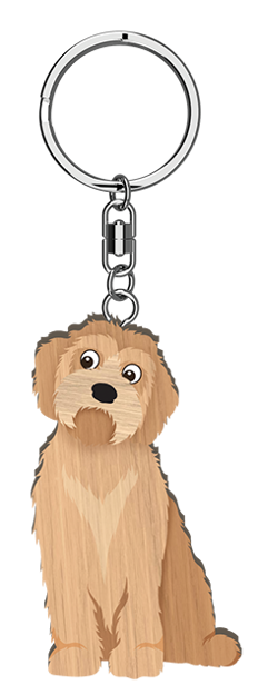 LANDMARK I LOVE MY GROODLE KEY RING