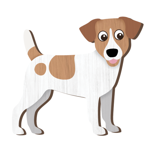 LANDMARK I LOVE MY JACK RUSSELL MAGNET