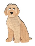 LANDMARK I LOVE MY LABRADOODLE MAGNET