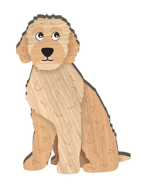 LANDMARK I LOVE MY LABRADOODLE MAGNET