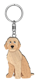 LANDMARK I LOVE MY LABRADOODLE KEY RING