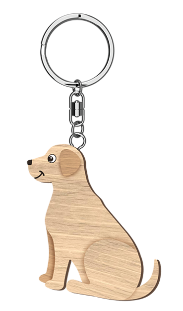 LANDMARK I LOVE MY LABRADOR KEY RING