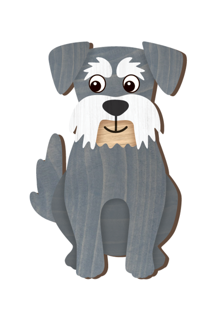 LANDMARK I LOVE MY SCHNAZER MAGNET