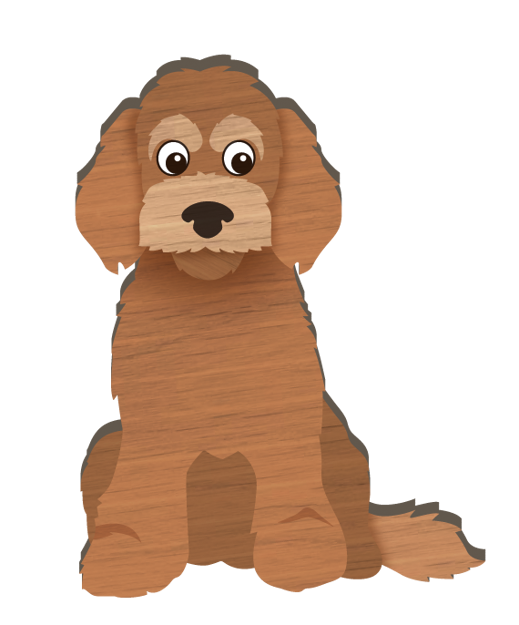 LANDMARK I LOVE MY SPOODLE MAGNET