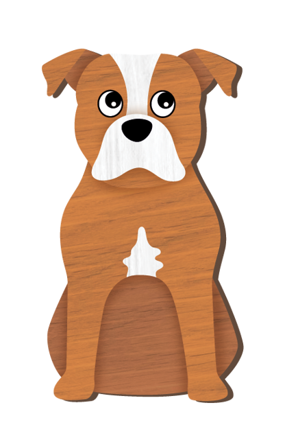 LANDMARK I LOVE MY STAFFY MAGNET